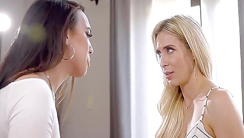 Asian brunette gets her pussy licked and deep throated