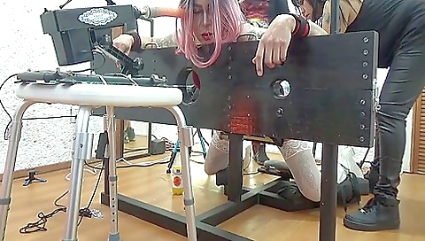 Handsome teen with tight booty is fucked in tight bondage video