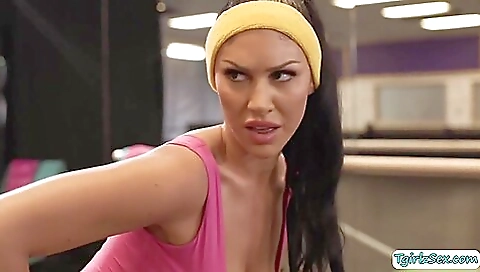 Petite brunette with a tattooed pussy is getting fucked