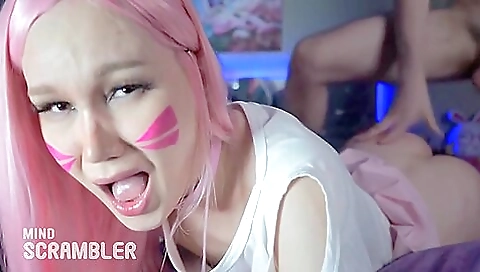 Amateur blonde and brunette anal sex with a big ass