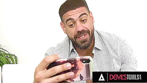 Trans girl with a tattoo on her ass fucked in her anal hole